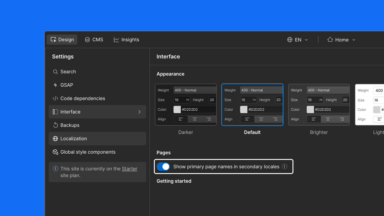 Webflow Designer interface screenshot from Webflow